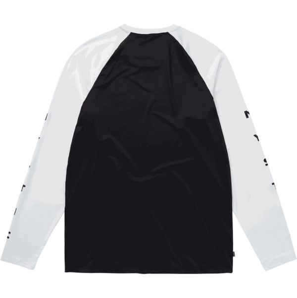 2025 Mystic Mens Bolt Long Sleeve Quickdry Tee 35001.240157 - Black / White